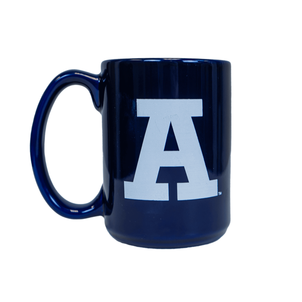 Block 'A', Grandma, Navy, Mug